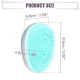 thumbnail image 6 of Unique Bargains Hair Brush Travel Portable Hair Brush Mini Egg Shape Massage Hair Brush for Women Gradient Blue, 6 of 7