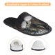 thumbnail image 3 of Fotbe Black And Gold White Horse Pantuflas Peludas para Mujer con Estampado, Zapatillas de Peluche, Zapatos de Invierno para Casa, Uso Interior y Exterior-Medium, 3 of 8