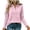 Pink-02, variant on Perfectbot Women's Vintage Long Sleeve Collared Shirt, Stretch Knit Button Up Top Casual Office Work Wear