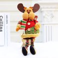 thumbnail image 4 of Juguete de Navidad 3 PCS / Set Súper Lindo Pierna Larga Sentado Papá Noel Muñeco de nieve Muñeco de reno Reno de Navidad Adornos de Navidad Adornos de Navidad para árbol de Navidad Colgante de vacaci JAMW Sencillez, 4 of 5