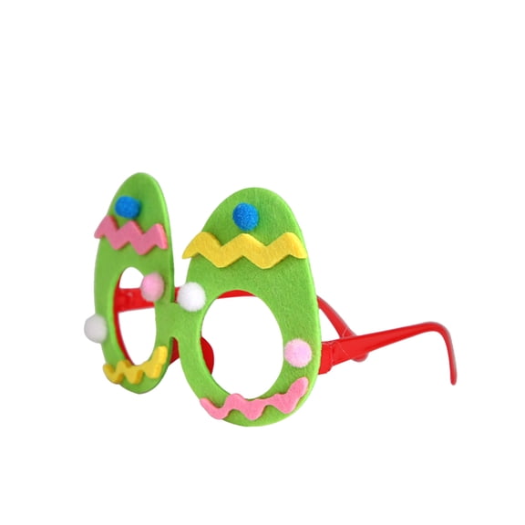 Green Egg Funny Easter Party Glasses, Paper Glasses Easter Bunny Ears Funny Glasses for Kids Party Favors Easter Basket Stuffers Decorations Supplies