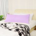 thumbnail image 3 of Unique Bargains Pillowcases 2 Pack Microfiber Body Pillow Covers Violet 20" x 48", 3 of 8