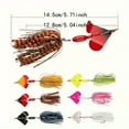 thumbnail image 3 of 1pc Premium Silicone Fishing Lure with 19g Lead Head Hook & Beard for Man - Anti-Snag, Rotating Sequin Design for Hunting and Fishing, 3 of 8