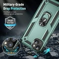 thumbnail image 3 of for iPhone 14 Case for iPhone 14 Case,with Stand,Military Grade Shockproof Liquid Silicone Slim Phone Case for iPhone 14 6.1 Inch-Ink Green, 3 of 12