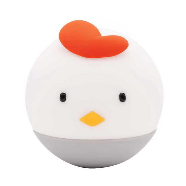 Lámpara De Noche De Pollo Linda Adorable Usb Recargable Con Iluminación Suave 3 Brillo Sensor Táctil Luz De Noche Para Dormir Lámpara Ambiental Para Habitación De Bebé Dormitorio Sala De Estar Moyic HA013855-00
