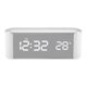 thumbnail image 4 of Medidor de pantalla de termómetro doméstico interior LCD digital con reloj (blanco), 4 of 8
