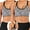 2X Gray, variant on 2 pack Women Sports Bra Wireless Bra Racerback Sports Bra Women's Racerback Compression Sports Bra Seamless Padded Yoga Sports Casual Crop Tops