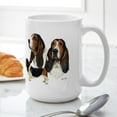 thumbnail image 6 of CafePress - Basset Hound Large Mug - 15 oz Ceramic Large White Novelty Mug, 6 of 6