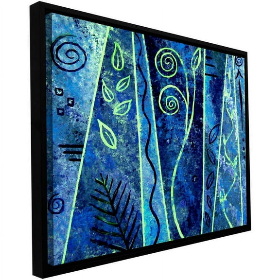 ArtWall Herb Dickinson "Abstract 417" Floater Framed Gallery-Wrapped Canvas