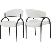 Pemberly Row Modern / Contemporary Cream Dining Chair (Set of 2)