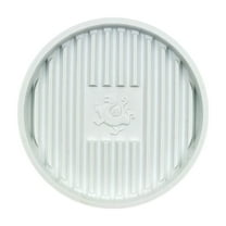 Waterproof Plant Pot Tray with Non-Slip Base - Drip Catcher Saucer for Indoor Outdoor Potted Plants Furniture Protection Mat(White)