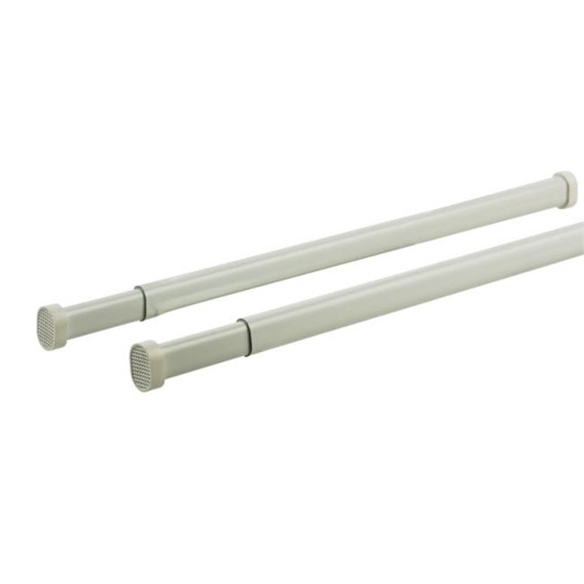 KN6291 Allison Tension Curtain Rod White 16 in.