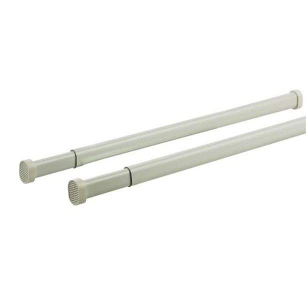 KN6291 Allison Tension Curtain Rod White 16 in.