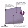 thumbnail image 6 of CirclesHome Wedge Pillow Cover 100% Cotton, Zippered Wedge Pillow Case Protector, Soft, Hypoallergenic & Breathable - Lavender (24Wx25Lx12), 6 of 9