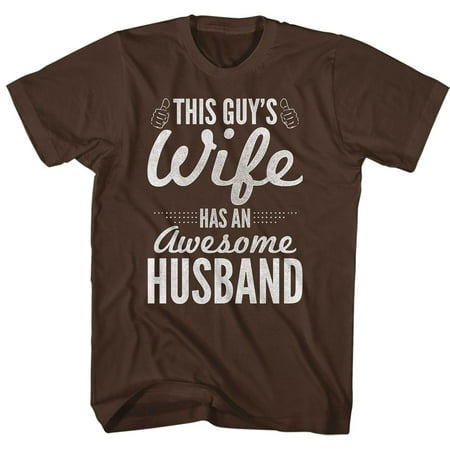 This Guy's Wife Has An Awesome Husband Funny Comical Joke Adult T-Shirt (Best Husband Wife Jokes)