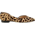 thumbnail image 2 of Women's Walking Cradles Raya Pointed Toe Flat Leopard Calf Hair/Leather 10.5 M, 2 of 6