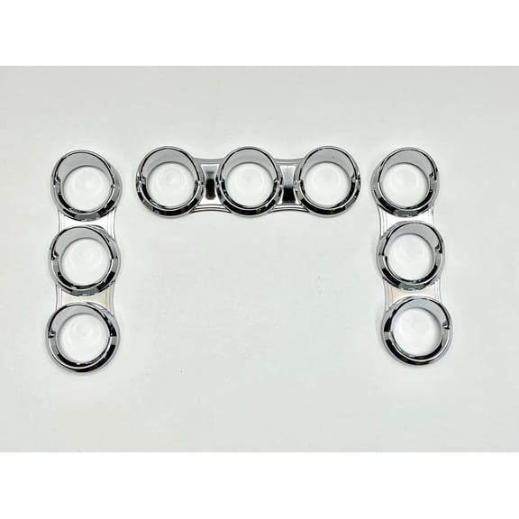 Chrome Right Gauge Cover Kit for 2006-18 Peterbilt 379 384 386 387 388 389