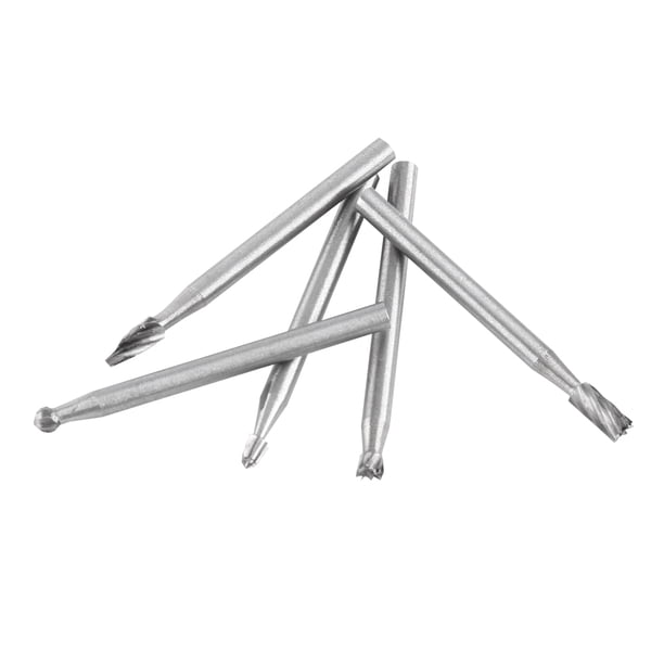 Fresa, 10 piezas de acero de alta velocidad, fresa rotativa de corte único, herramienta para trabajar la madera, acabado de lujo