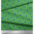 thumbnail image 2 of Soimoi Green Poly Georgette Fabric Talavera Poblana Ethnic Decor Fabric Printed Yard 42 Inch Wide, 2 of 3