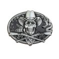 thumbnail image 1 of Cinturón con hebilla de calavera con sombrero de vaquero y fusiles cruzados Weste, 1 of 3