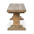 thumbnail image 3 of Pemberly Row Modern Transitional Reclaimed Pine Wood 71" Bench, 3 of 14