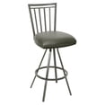 thumbnail image 2 of Armen Living Aidan 30" Transitional Barstool In Coffee and Auburn Bay Metal, 2 of 2
