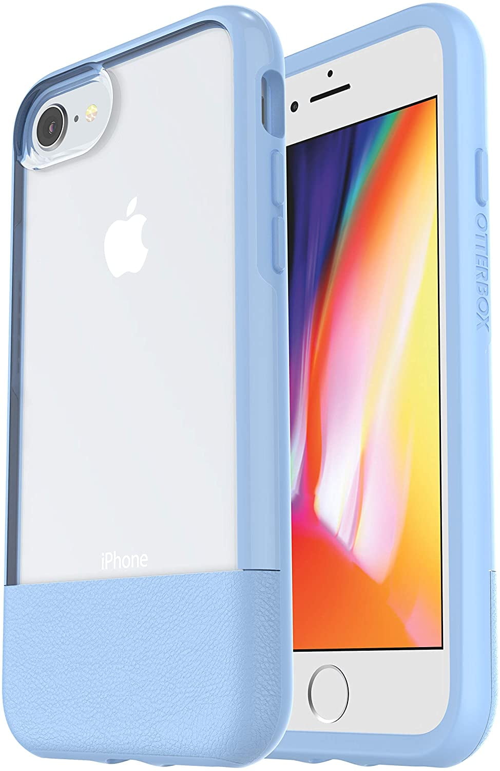 OtterBox Clear & Leather Case for iPhone SE (2020), 8/7, Light Wash