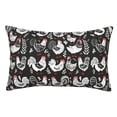 thumbnail image 1 of Balery Laying Hens And Roosters Funda de Cojín Estampada, Regalos para Mujeres, Regalos de Amor para Ella, Regalos para Novia o Esposa, Funda de Almohada-20"x30", 1 of 6