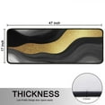 thumbnail image 5 of Kitchen Rugs Sets Of 2,Black Marble Gold Wave Pattern Anti Fatigue Kitchen Mat Rugs Non Slip Washable,Decorative Kitchen Floor Mats for Kitchen,Sink,Laundry,17"x47"+17"x47", 5 of 5