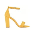 thumbnail image 2 of Women Chunky Heeled Ankle Strap Sandals Elegant Single Band Buckle Decor Sandals High Heel Sandals Open Toe Ankle Strap Sandals Heels, 2 of 5