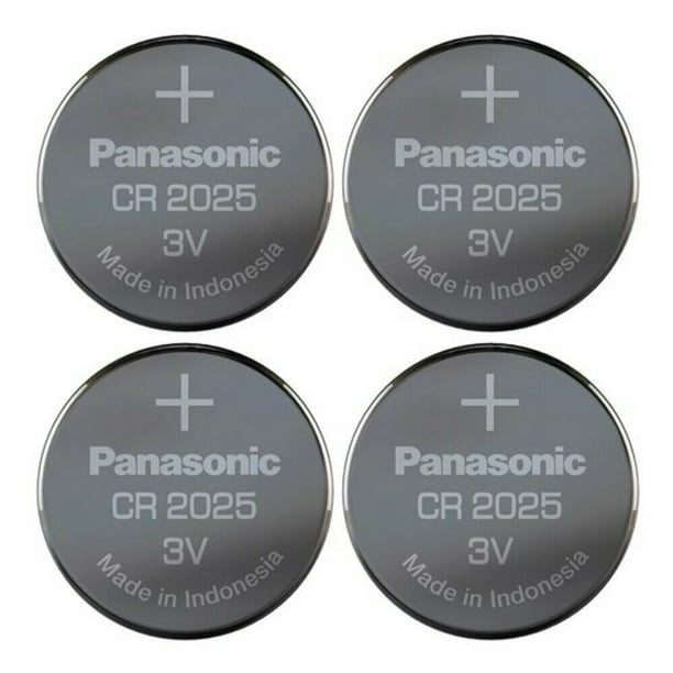 Panasonic CR20254 CR2025 3V Lithium Coin Battery (Pack of 4) Walmart