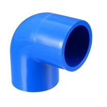 20mm Slip 90 Degree Pipe Fitting Elbow Coupling Adapters Blue 10Pcs