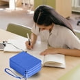 thumbnail image 4 of WRKEKC Clearance ‌Cloth Pencil Case for 72 Color Pencils‌ - Large Capacity Storage, Independent Zipper Compartments, Made of Durable Cloth Stylish & Portable, 4 of 8