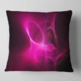 thumbnail image 2 of Designart Magenta Fractal Desktop - Abstract Throw Pillow - 18x18, 2 of 5