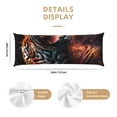 thumbnail image 3 of Fuzoiu Cool Tiger Print Body Pillowcase 20x54 in,Long Pillow Case, Microfiber Body Pillow Cover, Soft and Breathable Pillowcase, 3 of 7