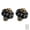 Black, variant on Antique White Pumpkin Knobs 2 Pack Ceramic Cabinet Knobs Vintage Drawer Pulls - Antique Dresser Pulls with Screws for Closet Drawer Cupboard Cabinet and DIY Home Project