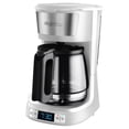 thumbnail image 6 of Gourmia 12 Cup Programmable Hot & Iced Coffee Maker with Keep Warm Feature - White, New, 6 of 7