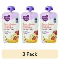(3 pack) Parent's Choice Stage 2 Baby Food, Berry, Apple, Banana Smoothie Fruit Puree and Yogurt, 4 oz Pouch