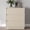 Beige, variant on May in Color Wide Nightstand with 3 Drawers, Black Nightstand for Bedroom, Large End Table Bedside Table for Home and Office, Black and Wood