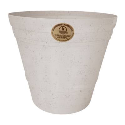 Maceta Plásticos La Ardilla Artersana 14 cm Blanco Cantera