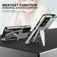 thumbnail image 7 of Dteck Case for Samsung Galaxy S22 Ultra with Stand, Hybrid Dual Layer Heavy Duty Military Grade Armor Defender Sleek Touch Protective Phone Cover Work with Magnetic Car Holder,Silver, 7 of 7