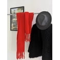 thumbnail image 1 of Nvzi Bufanda Pashmina Chales y Chales para Vestidos de Noche Viajes Oficina Bodas de Invierno Bufandas Grandes de Tacto de Cachemira, Rojo C, 1 of 4