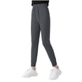 thumbnail image 2 of Maqroz Girls Joggers Elastic Waist Tapered Leg Summer Casual Lightweight Sweatpants with Pockets Back to School pants 3-15 Years, 2 of 7