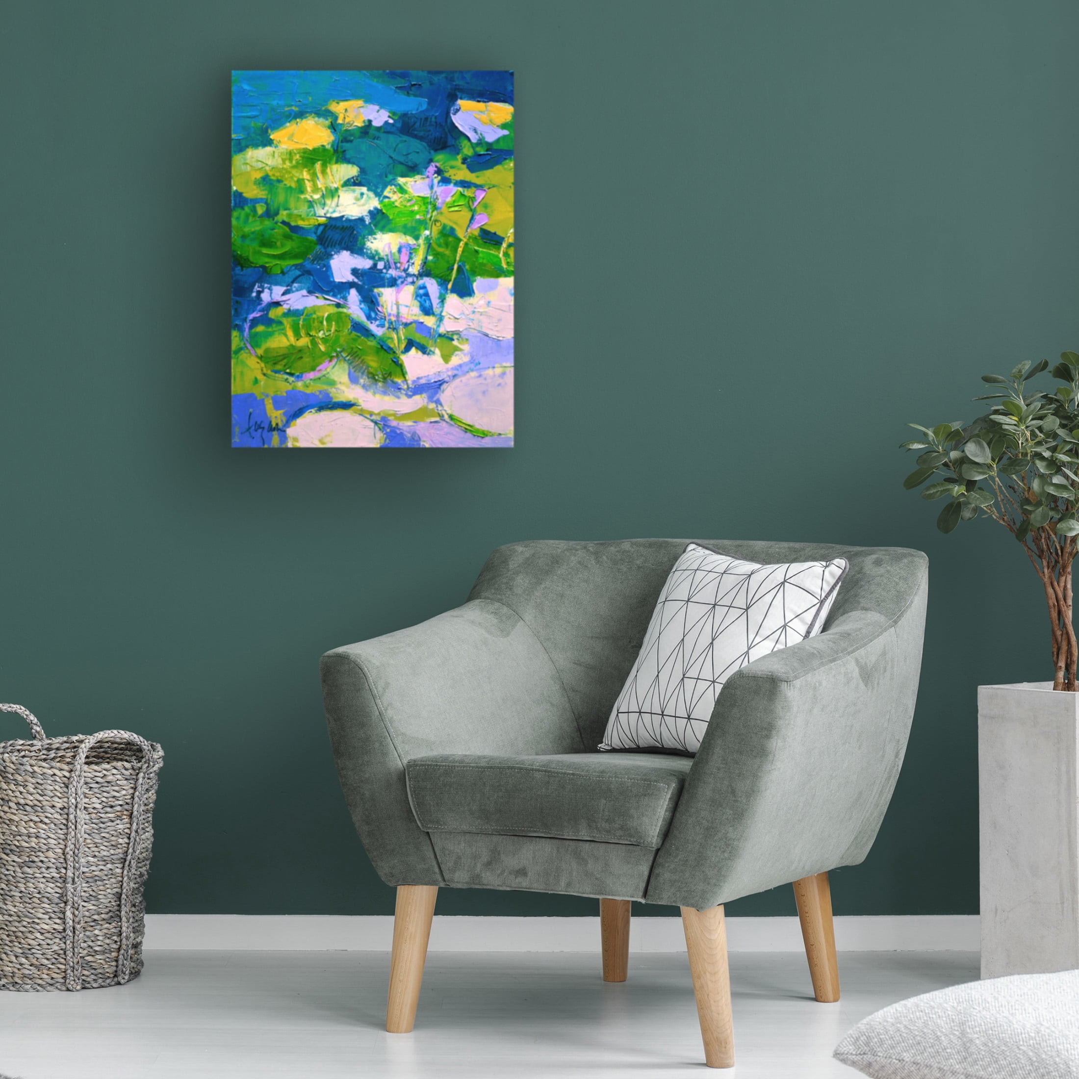 Canvas Wall Art - Dorothy Fagan 'Glittermehappy Ii' Wall Art for Living Room, Bedroom, or Office D?cor by Trademark Fine Art - 24 x 32 Inches