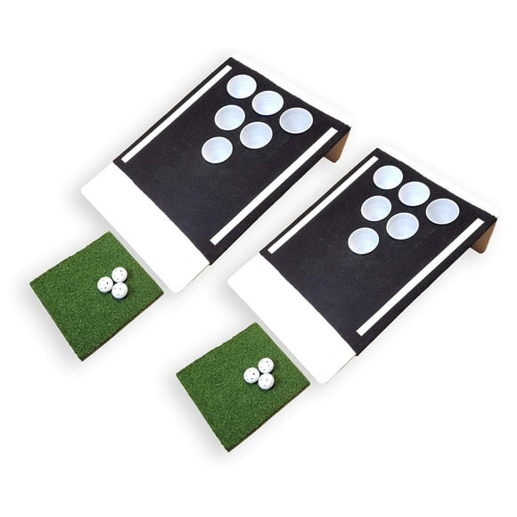 Beer Pong Golf: The Original Eco-Friendly Tailgate Edition - Black