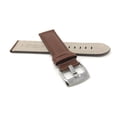 thumbnail image 4 of Bandini Extra Long (XL) 20mm Mens Italian Leather Watch Band Strap - Light Brown - Mat Finish - Tone-on-Tone Stitching, 4 of 5