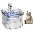 thumbnail image 1 of WF160 Fuente de agua para gatos 1.8L / 61oz Fuente de agua transparente para mascotas Dispensad Carevas Fuente para beber gato, 1 of 7