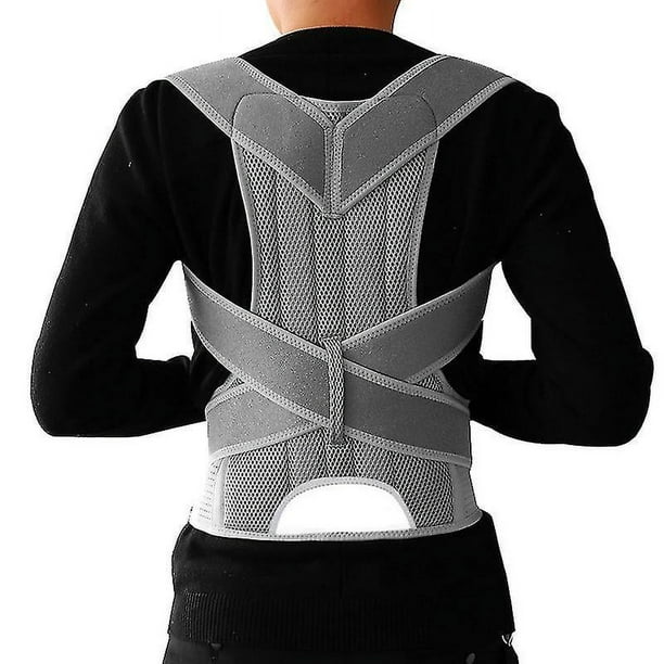 Medical Therapy Belt For Back Pain Shoulder Band Belt Support Brace Scoliosis Posture Corrector Corset Pain Relief Men Women1pcs grey ZJKDGJKJ Walmart