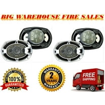 4 Absolute BLS-6904 6" X 9" 4-Way 800W High-Quality Car Stereo Coaxial Speakers
