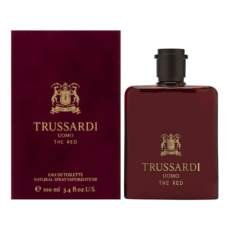 Trussardi Uomo The Red, Eau de Toilette Spray for Men, Aromatic
